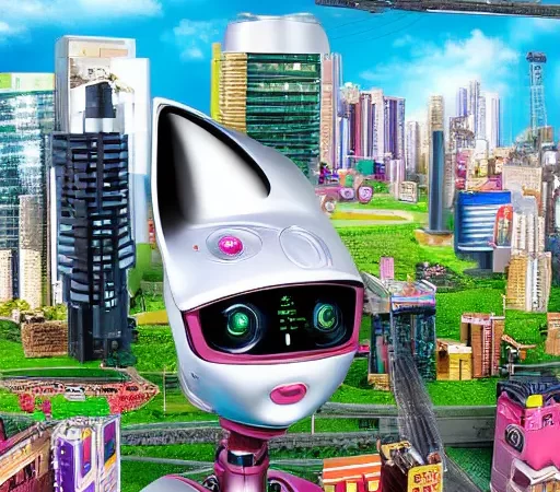 smart city- robot girl استارتاپ مهرداد