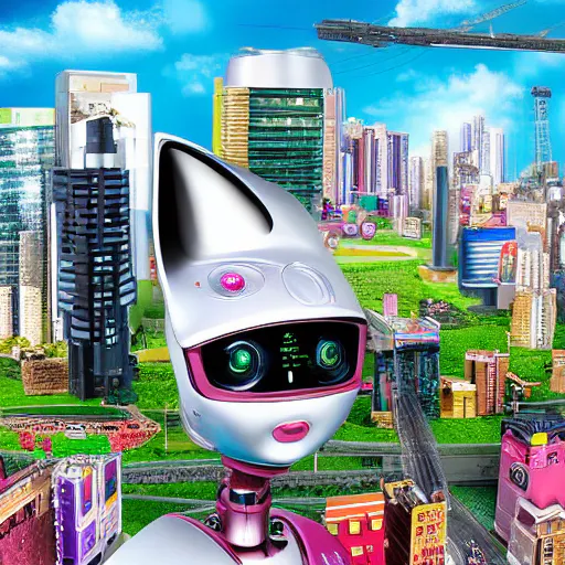 smart city- robot girl استارتاپ مهرداد